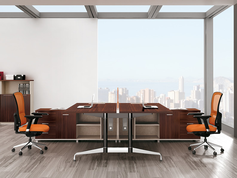 美耐家具 鋼架組合辦公桌 職員桌屏風(fēng)工作位員工桌卡座辦公家具電腦桌