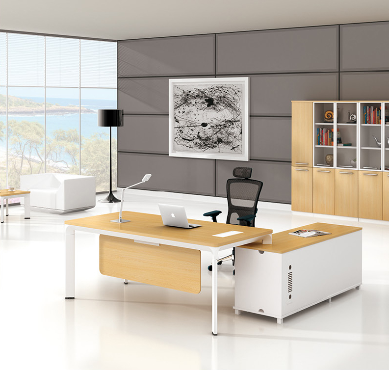 美耐家具辦公家具 現(xiàn)代辦公桌 老板桌 大班臺 主管桌簡約 時尚經(jīng)理桌