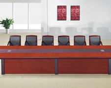 油漆貼實木木皮會議桌油漆桌會客桌開會桌