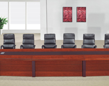 貼實(shí)木木皮紅胡桃油漆洽談桌會(huì)議桌 油漆桌會(huì)客桌 開(kāi)會(huì)桌