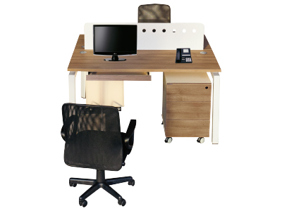 美耐兩人位組合桌時(shí)尚主管桌辦公電腦桌操作臺(tái)