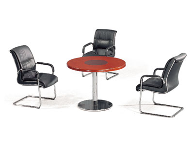 洽談圓桌椅簡約桌子 咖啡桌椅實(shí)木組合接待桌