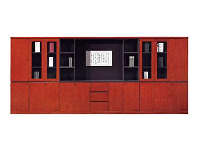 貼實木辦公皮書柜 資料柜 高檔豪華組合文件柜