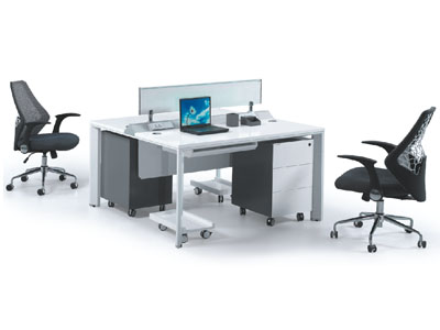 職員卡座時尚簡約屏風(fēng)隔斷2人辦公桌 兩人組合臺辦公家具