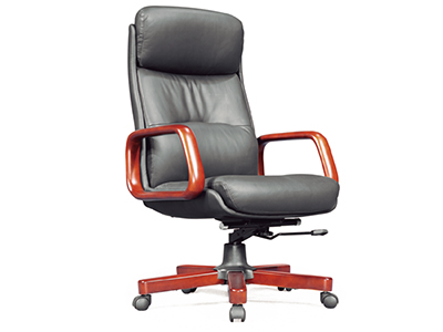 電腦椅 老板椅 實木辦公椅 真皮轉椅 豪華中大班椅