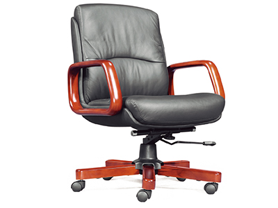 老板椅 實木辦公椅 真皮轉椅 豪華中班椅 電腦椅
