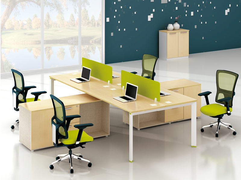 美耐家具 辦公家具職員屏風(fēng)四人位辦公桌椅組合簡(jiǎn)約現(xiàn)代辦工作桌員工作位桌