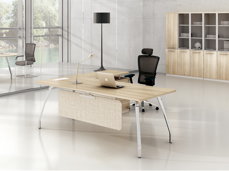 美耐家具 辦公家具辦公桌 時尚老板桌 簡約米大玫臺 辦公主管桌