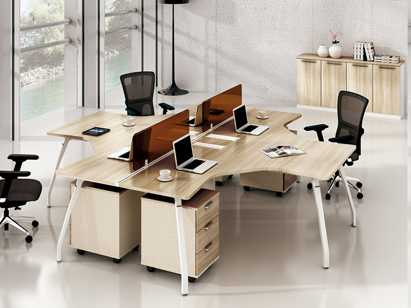 美耐家具 辦公電腦桌職員桌屏風(fēng)工作位 L型4人工作位組合 美耐家具 辦公電腦桌職員桌屏風(fēng)工作位 L型4人工作位組合